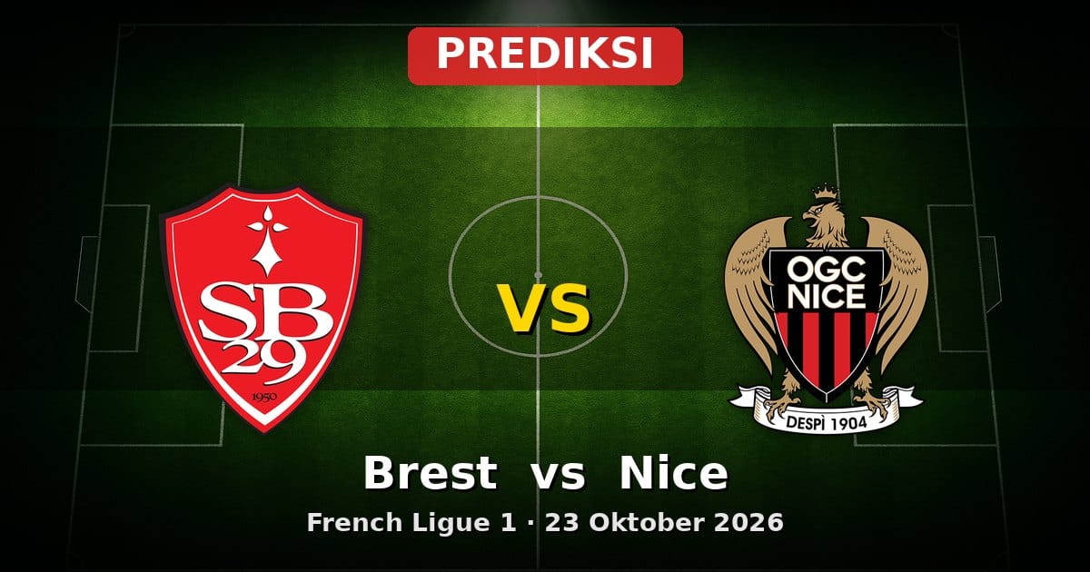 Prediksi Brest vs Nice: Adu Strategi Ligue 1 23 Oktober 2026