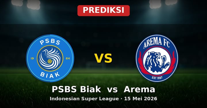 Prediksi PSBS Biak vs Arema: Adu Taktik di Indonesian Super League 15 Mei