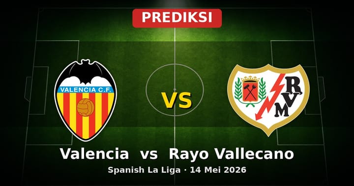 Prediksi Valencia vs Rayo Vallecano: Duel Sengit La Liga 14 Mei 2026