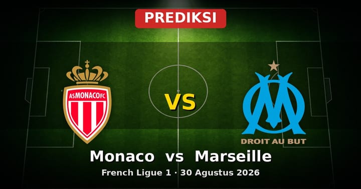 Prediksi Monaco vs Marseille French Ligue 1 30 Agustus 2026