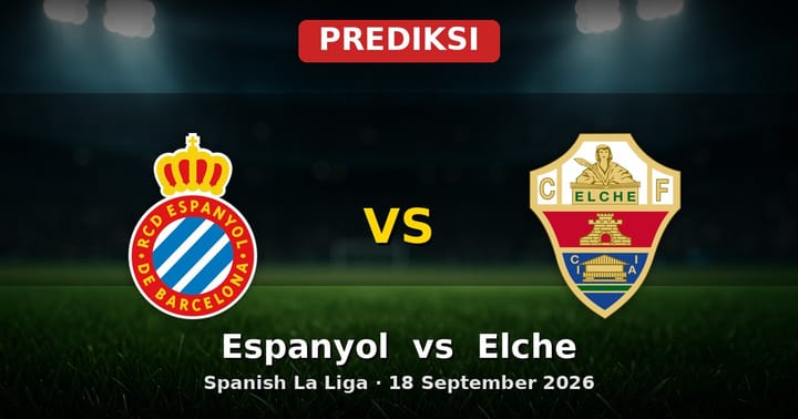Prediksi Espanyol vs Elche: Duel Krusial La Liga 18 September 2026