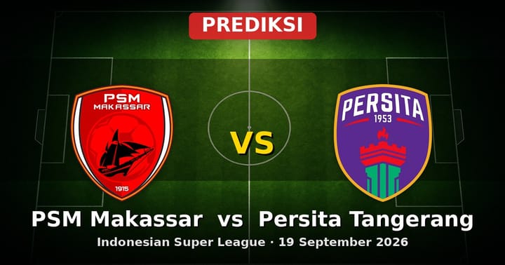Prediksi PSM Makassar vs Persita Tangerang: Duel Sengit Indonesian Super League 19 Sept 2026