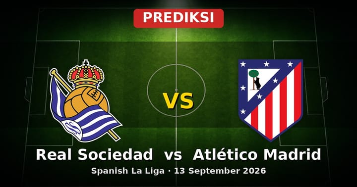 Prediksi Real Sociedad vs Atlético Madrid La Liga 13 September 2026