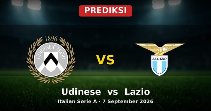Prediksi Udinese vs Lazio Serie A 7 September 2026: Adu Strategi dan Skor