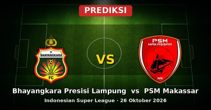 Prediksi Bhayangkara Presisi Lampung vs PSM Makassar Indonesian Super League 26 Okt