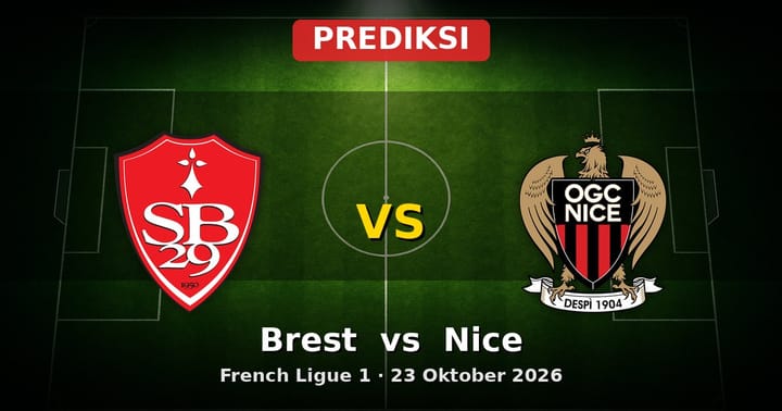 Prediksi Brest vs Nice: Adu Strategi Ligue 1 23 Oktober 2026